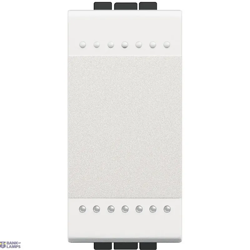 BTicino One-Way Switch LivingLight 16A, 1P, 1 Module, White N4001N-EU