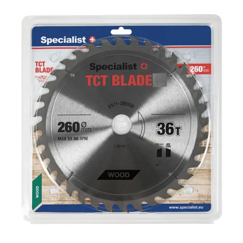 Specialist+ SPECIALIST+ griešanas disks, 260 x 36T x 30 mm 51-1-26036