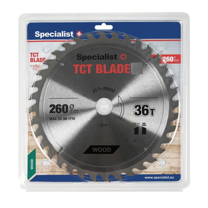 Specialist+ SPECIALIST+ griešanas disks, 260 x 36T x 30 mm 51-1-26036