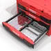 QBRICK Vidēja izmēra instrumentu organizators, caurspīdīgs, QBRICK 74-TRAM