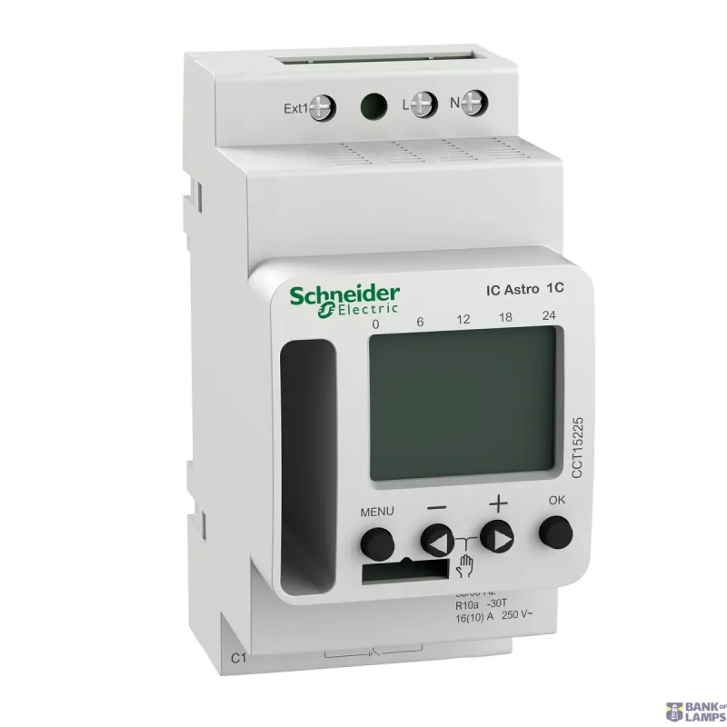 Schneider Electric Programmable Astronomic Twilight Switch Acti9 IC SMART, 230 CCT15225