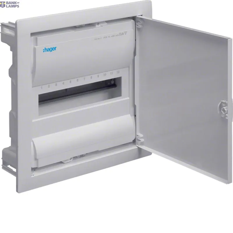 Hager Enclosure Volta Flush, 1x12MOD, IP30 VU12NE