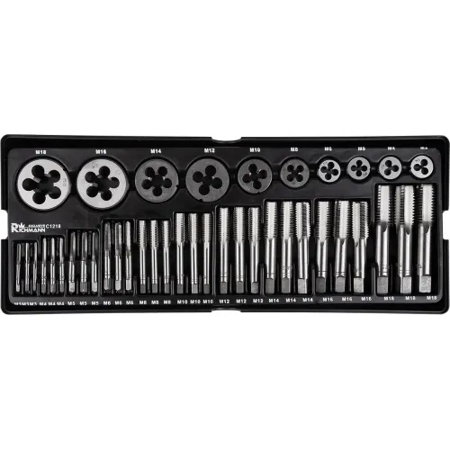 RICHMANN Komplekts-vītņurbji + vītņgrieži 40 gab. 42-C1218