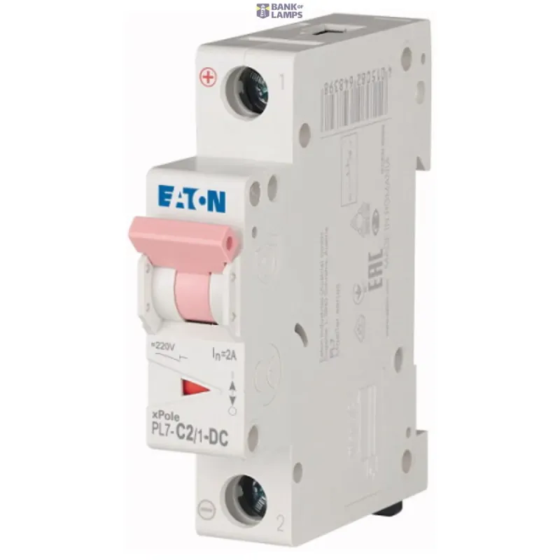 EATON PL7-C2/1 Miniature circuit breaker (MCB), 2 A, 1p 262699