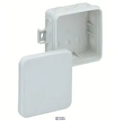 Spelsberg 33290701 — Junction Box Sd 7-L, Max. Conductor 2,5 mm², 400 V AC, IP55, IK07, 75 × 75 × 37 mm, Grey, Self-sealing Insertion Membranes Spelsberg 33290701 — Junction Box Sd 7-L, Max. Conductor 2,5 mm², 400 V AC, IP55, IK07, 75 × 75 × 37 mm, Grey, Self-sealing Insertion Membranes