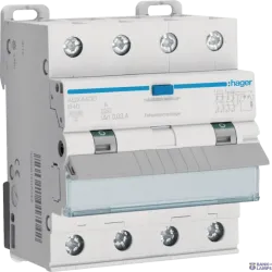 Hager ADX440D — Residual Current automātslēdzis with Overcurrent Protection 4P, 10 kA B-40 A, 30 mA type A