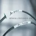DYMO Lentīte caurulīte XTL 6mm melna/balta 2.7m 31-8809