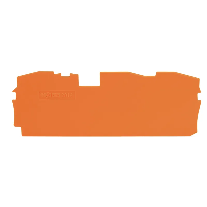 WAGO End and Intermediate Plate Orange, 1 mm Thick 2016-1392