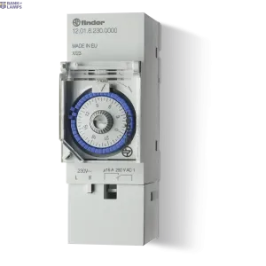 FINDER 120182300000 — Mechanical Time Switch 35.8mm, 1CO, 16A, 230VAC, daily pr FINDER 120182300000 — Mechanical Time Switch 35.8mm, 1CO, 16A, 230VAC, daily pr