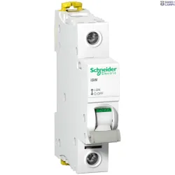 Schneider Electric A9S65163 — slēdzis Disconnector Acti9 iSW, 1P, 63 A, 240 V, IP20, White Schneider Electric A9S65163 — slēdzis Disconnector Acti9 iSW, 1P, 63 A, 240 V, IP20, White