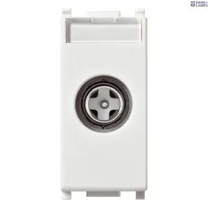 Vimar 14300.01 — TV-RD-SAT single conn.outlet white Vimar 14300.01 — TV-RD-SAT single conn.outlet white