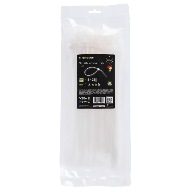 THORGEON Ties 4.6x250 White (100 pcs) 15008