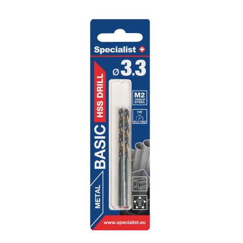 Specialist+ SPECIALIST+ metāla urbis BASIC, 3.3 mm, 2 gab. 64-0033