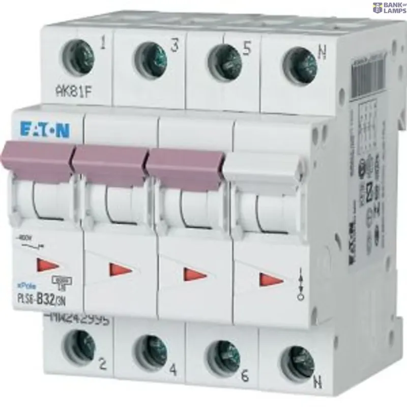 EATON Miniature circuit breaker (MCB), 32 A, 3p+N 243021