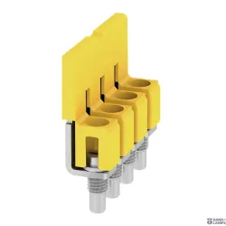 Weidmüller 1054660000 — Terminal Block Cross-Connector when screwed in, yellow, 41 A Poles 4 P 6.10 Ins Yes W 7.6 mm Weidmüller 1054660000 — Terminal Block Cross-Connector when screwed in, yellow, 41 A Poles 4 P 6.10 Ins Yes W 7.6 mm