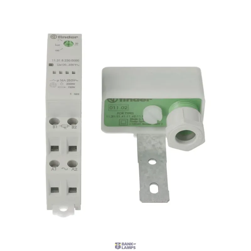 FINDER Light-Dependent Relay 17.5mm, 1NO, 16A, 110...230VAC 113182300000