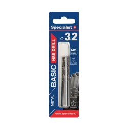SPECIALIST+ Metal drill bit BASIC, 3.2 mm, 2 pcs SPECIALIST+ Metal drill bit BASIC, 3.2 mm, 2 pcs