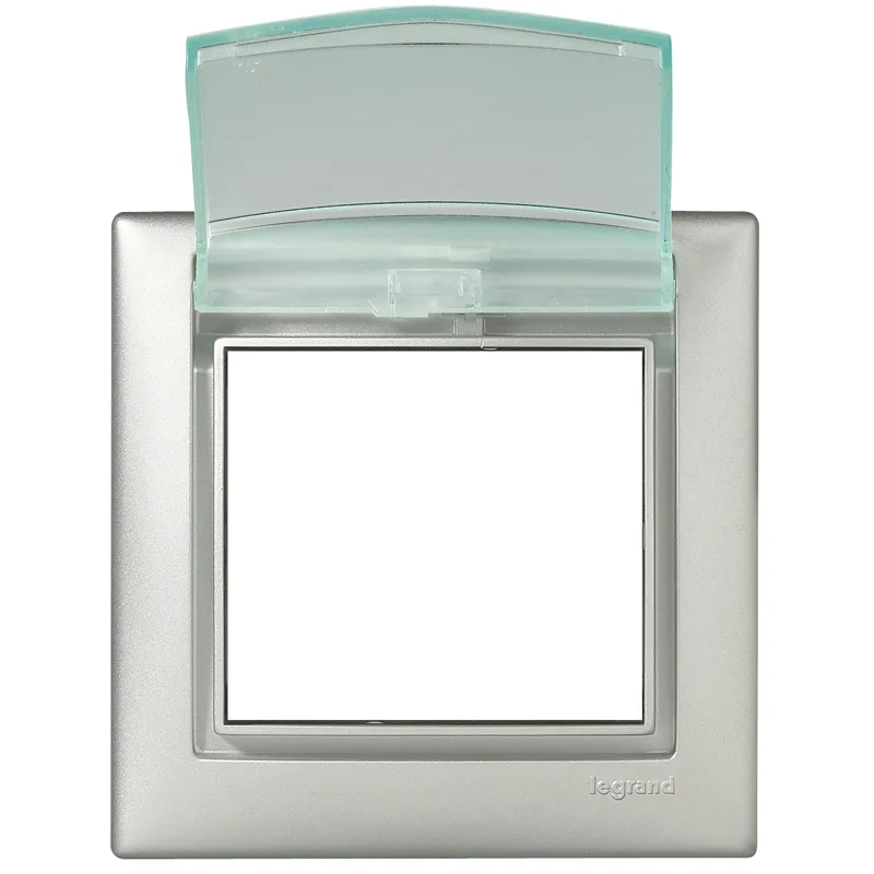 Legrand Plate IP44, Aluminium, IK04, 82 mm, 11 mm, 1-Gang 770150