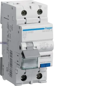 Hager ACS916D — автоматический выключатель Differential, 1P+N, 16 A, 10 mA, 6 kA, type A, QC