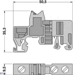 Phoenix Contact 1201442 — End Bracket E/UK, Grey, NS 35/7.5 / NS 35/15 DIN Rail, Pa Phoenix Contact 1201442 — End Bracket E/UK, Grey, NS 35/7.5 / NS 35/15 DIN Rail, Pa