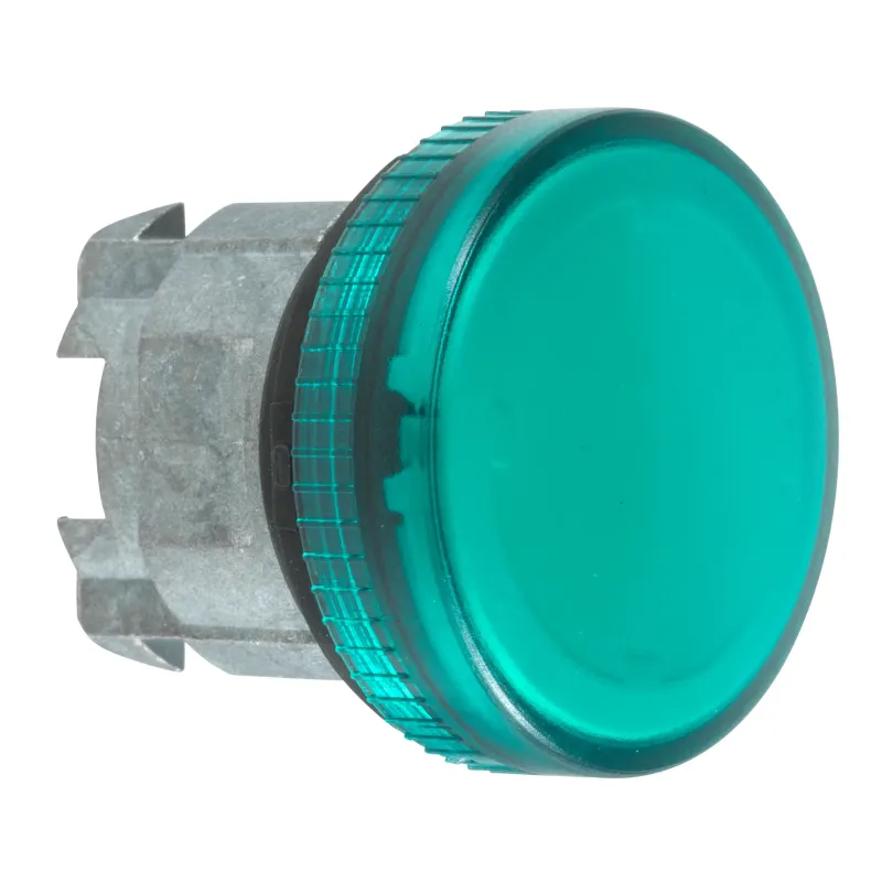 Schneider Electric Pilot Light Head Harmony XB4 BA9s, 22mm, IP66, Green ZB4BV03