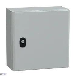 Schneider Electric NSYS3D3315P — Wall-Mounted Enclosure PanelSeT S3D, 300×300×150 mm, IP66, IK10, Enclosure: grey (RAL 7035), Enclosure: steel