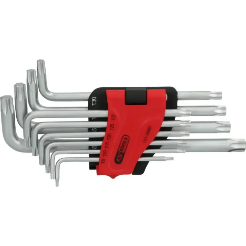 KS Tools L-Torx komplekts, garš, T8-T50, 10 gab., KS Tools 151-4880