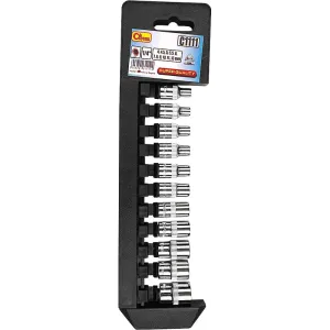11 PCS SOCKET SET 1/4', 4-13 MM 11 PCS SOCKET SET 1/4', 4-13 MM