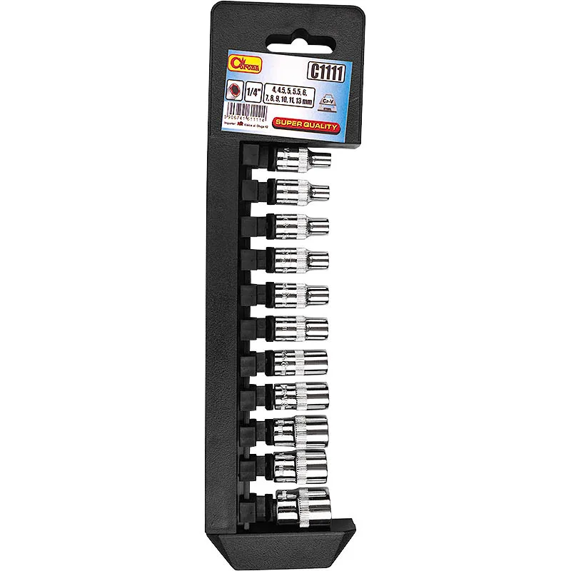 RICHMANN 11 PCS SOCKET SET 1/4', 4-13 MM 42-C1111