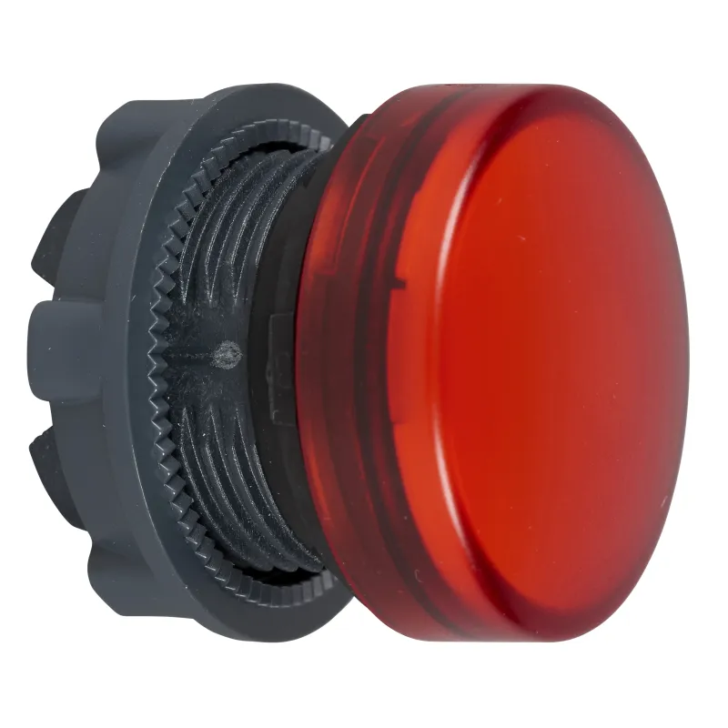 Schneider Electric Pilot Light Head Harmony XB5, 22mm, Red, IP66, CAD Overall ZB5AV043