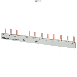 Siemens 5ST3624 — Pin busbar, 10 mm2 connection: 3-phase/N+8x phase touch-safe for 1F, 4-pole + 8 CB, 1-pole