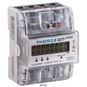 THORGEON 01002 — 3-Phase DIN Energy Meter 80A