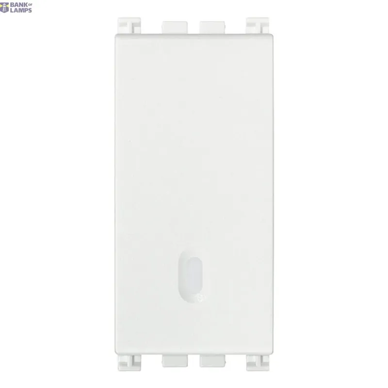 Vimar 1P NO 10A push button white 19008-B