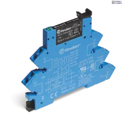 FINDER 386170240050 — Electromechanical Relay Interface Module Screwless, 6.2mm, 1CO, 6A, 24VDC, Sensitive, AgNi
