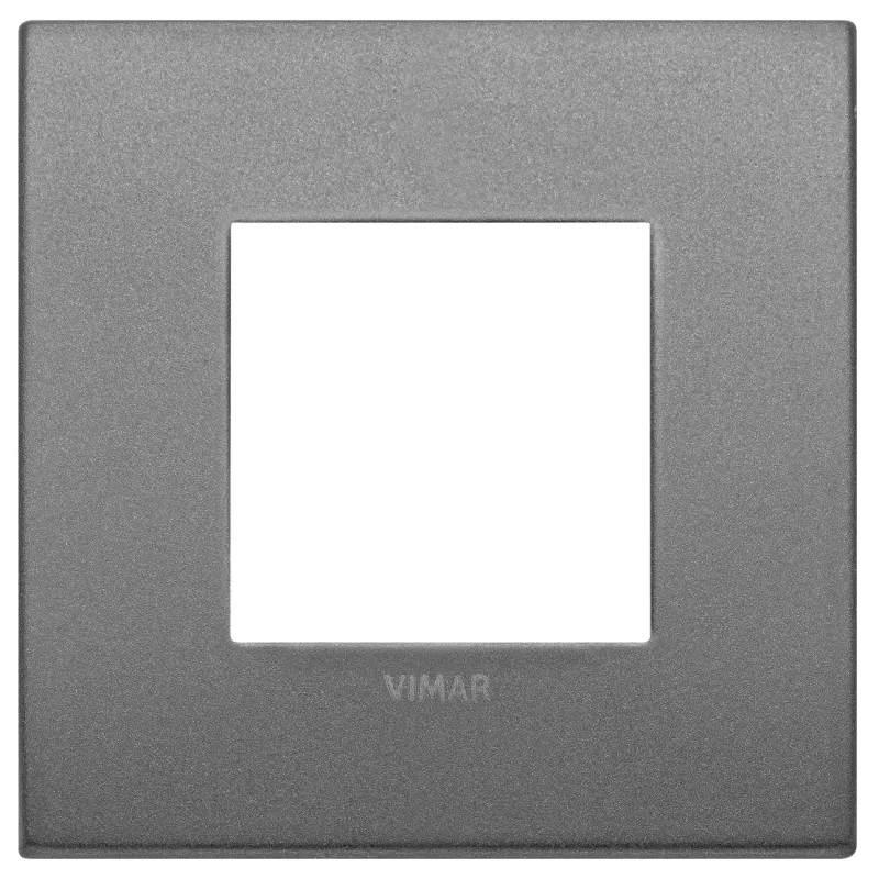 Vimar Classic plate 2M metal matt slate 19642-02