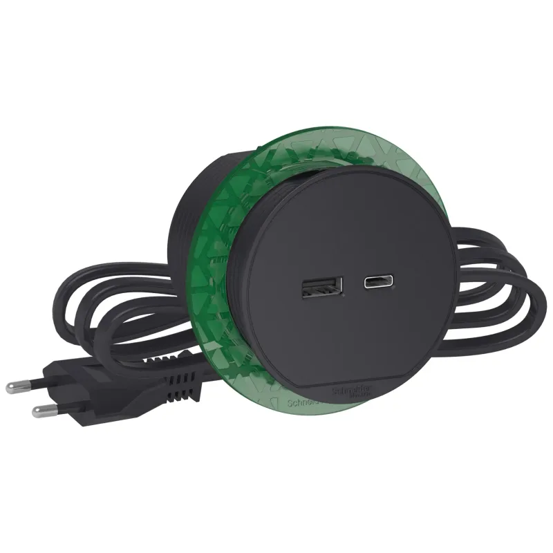 Schneider Electric Desk Connecting Unit Unica System+, Anthracite, Desk Unit INS44009