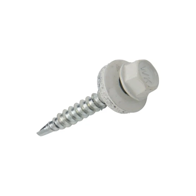 WKRET-MET Pašurbjošā jumta skrūve kokam 4,8x35-Zn RAL9010, WFD 75-WFD-48035-9010