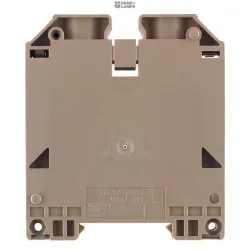 Weidmüller 9512190000 — Feed-through terminal block, Screw connection, dark beige, 70 mm², 192 A, 1000 V, Number of connections: 2