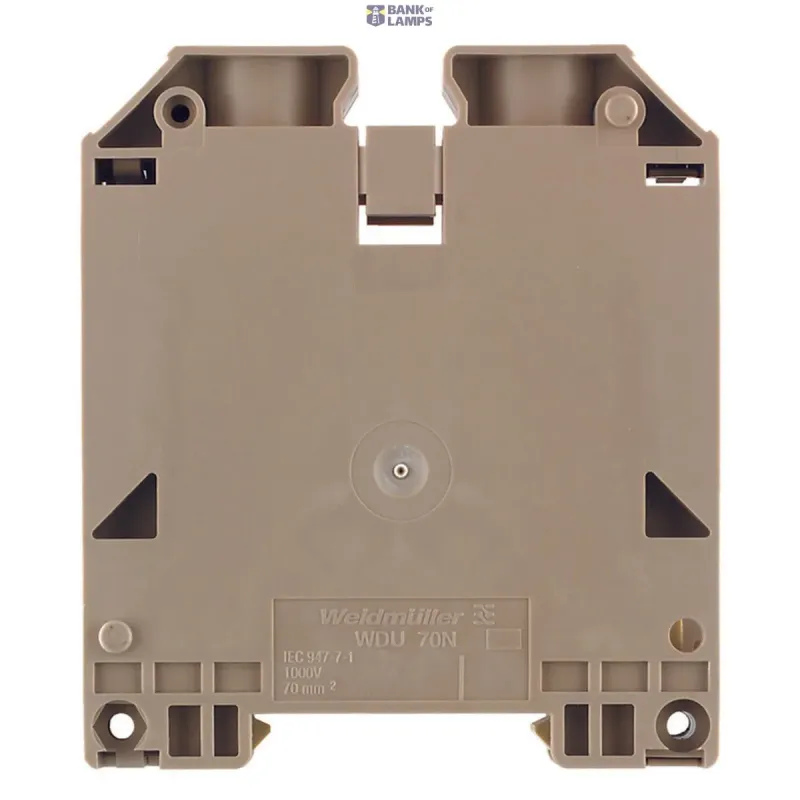 Weidmüller Feed-through terminal block, Screw connection, dark beige 9512190000