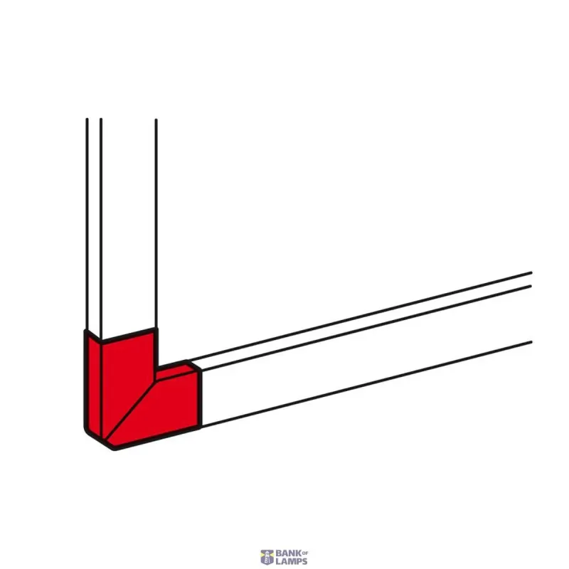 Legrand Trunking Flat Angle DLP Pure white, Plastic, 105 mm, 50 mm 010786