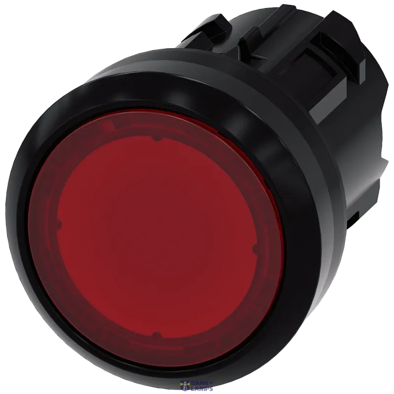 Siemens Pushbutton, illuminated, as indicator light, 22 mm, round 3SU1001-0AD20-0AA0