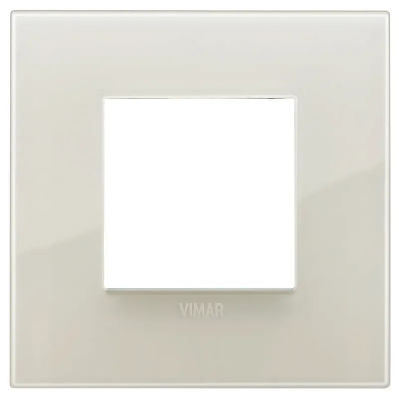 Vimar Classic plate 2M Reflex ivory white 19642-67