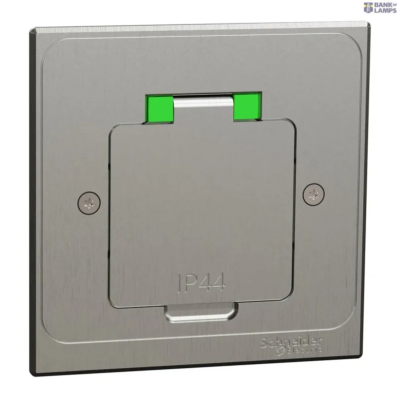 Schneider Electric Socket Outlet Unica System+, IP44, Grey INS52100