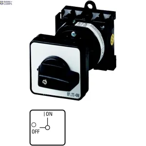 EATON 011110 — T0-2-10/Z On-Off switch, 3 pole + N, 20 A, 90 °, rear mounting EATON 011110 — T0-2-10/Z On-Off switch, 3 pole + N, 20 A, 90 °, rear mounting