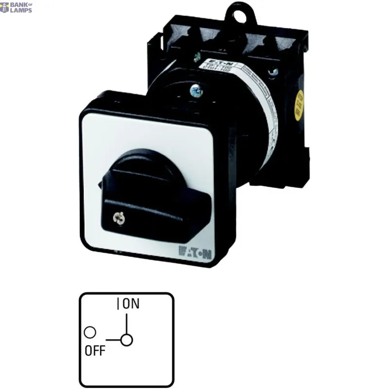 EATON T0-2-10/Z On-Off switch, 3 pole + N, 20 A, 90 °, rear 011110