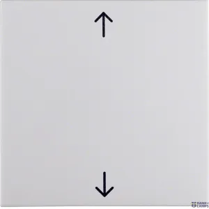 Berker 16208919 — Rocker with arrow symbols, S.1/B.3/B.7, Polar White glossy Berker 16208919 — Rocker with arrow symbols, S.1/B.3/B.7, Polar White glossy