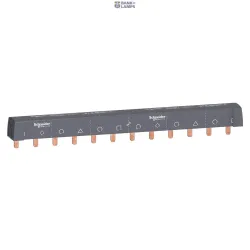Schneider Electric A9XPH512 — Comb Busbar Acti9, 4P, 40 A, IP20, White (RAL 9003)