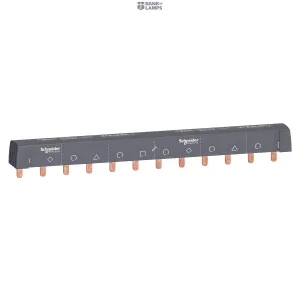 Schneider Electric A9XPH512 — Comb Busbar Acti9, 4P, 40 A, IP20, White (RAL 9003)