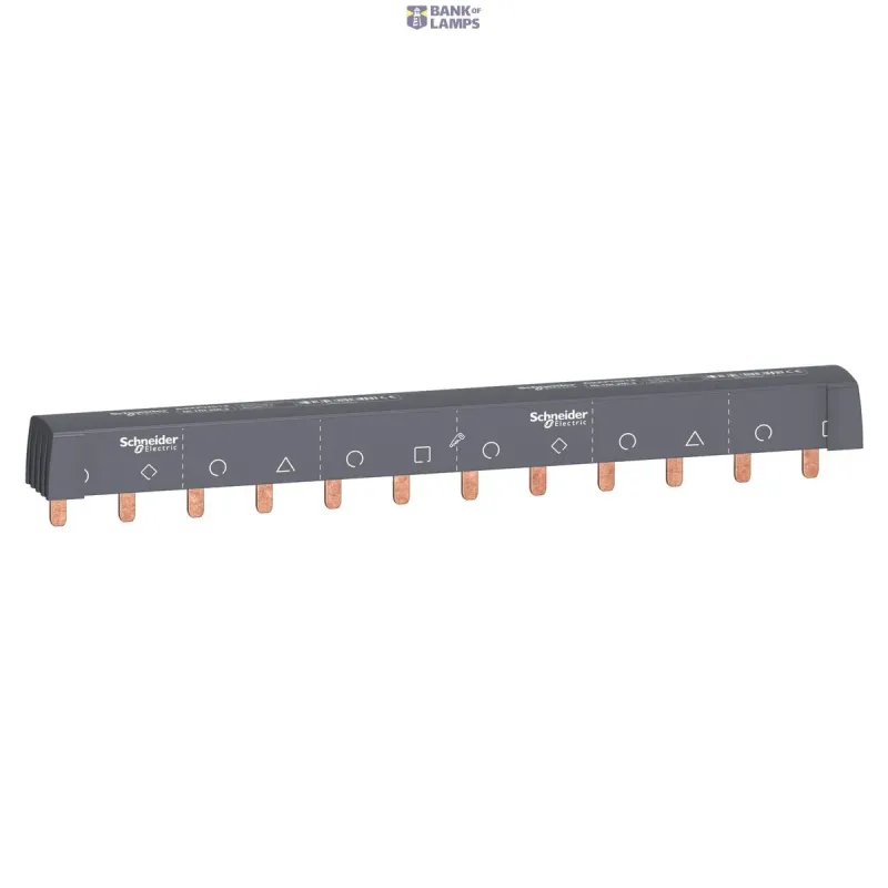 Schneider Electric Comb Busbar Acti9, 4P, 40 A, IP20, White (RAL 9003) A9XPH512