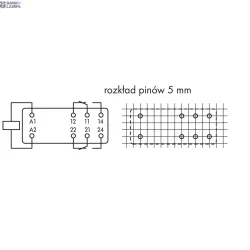 WAGO 788-156 — Basic Relay 24 VDC, 2 Changeover Contacts, 8 A, 15 mm High